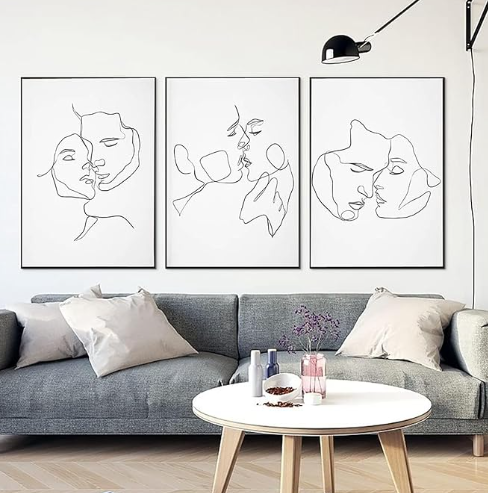 affiche couple one line feng shui
